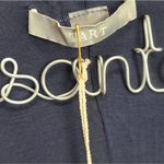 Tart  Textured Wooven Navy Blue/ White Vest Size Small Cotton Blend Photo 7