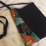 Handmade Artisan Black & Floral Asian Purse Red Photo 4