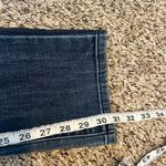 CAbi  Jeans High Straight Blue Denim Distressed Flair Leg Women's Size 6 Photo 4