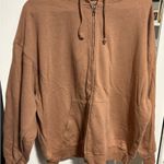 Light brown zip up with hoodie Size M Photo 0