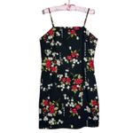 No Boundaries Vintage Y2K‎ 90s Asian Floral Dress XL Black Cherry Blossom Grunge Fairycore Photo 2