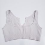 Free People Ribbed Sleeveless Open Neckline Sports Bra Photo 4