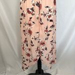 Three Pink Hearts  Dress Womens XS Floral‎ Print Maxi Pink High Low Hem Ruched Photo 8
