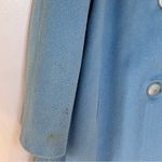 Vintage Crestmoor Wool Norwegian Fox Fur Collar Pea Coat 50s 60's Blue Size M Photo 14