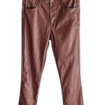 MOTHER The Mid Rise Dazzler Ankle Pants Wax on Wax Off Friar Brown Size 27 Photo 0