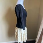 Bebe Y2K black and cream faux skirt ruffle dress | small Photo 2