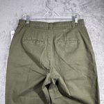 Gap  Pants Straight Up Khaki Olive Green Womens Size 10‎ Cropped Casual Trousers Photo 4