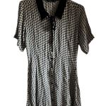 Nasty Gal Printed Collar Detail Skater Dress Size US 6 Photo 1