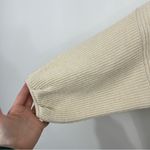7 For All Mankind  Wool Blend Cream Knit Balloon Sleeve Sweater Size Small Photo 5