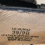 Louise et Cie  Women’s Olivia 2 Leather Navy Blue Cut Out Stacked Stiletto Heels Photo 9