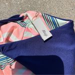 Maaji  Safari Plunge Reversible One-Piece Swimsuit Stripe/Solid, Blue New w/Tag Photo 5