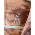 We The Free  People Be Free Shirt Top Cabarnet Pink Brown Tie Dye Long Sleeve M Photo 2