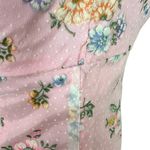 VINTAGE Pink Swiss Dots Floral Prairie Dress Size undefined Photo 5