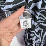 Ganni  Tiger print‎ tie front blouse Photo 8