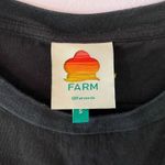 Farm Rio Black "Dress In Happiness" Colorful Graphic T-Shirt Women's size Small Photo 1