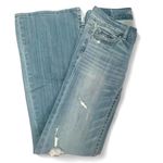 American Eagle  Outfitters Y2K Hipster Light Blue Flare Jeans 00 Photo 1