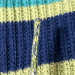 BDG Women’s Reid Hooded Cropped Sweater Vest Striped Green Size Small Festival Photo 2