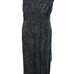 INC  women's PXL Black with white design maxi dress Photo 1