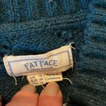 Fat Face UK Lara pointelle wool blend jumper sweater 14 Blue Photo 4