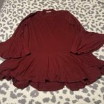 Reborn J  Burgundy Mini Dress Photo 0