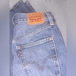 Levi's LEVI STRAUSS CO. Women’s High Rise Ribcage Straight Ankle Ripped Jeans Photo 4