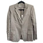 Diane Von Furstenberg  TAUPE GREY PLAXICO JACKET NWT, Size 12, Blazer Photo 2