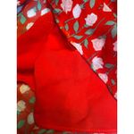 The Kooples Red Floral Long Sleeve Ruffle Mini Dress – Size 1 (S/US 4) Photo 3