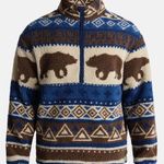 No Boundaries Blue and Brown Bear Pattern Sweater Photo 0