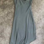 Lulus Sage Green Asymmetrical Midi Dress Photo 2