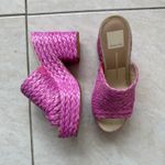 DV by Dolce Vit Dolce Vita Platform Mule Sandals Pink Raffia Photo 5