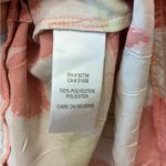 BCBGirls Y2K Floral Babydoll Tunic Puff Sleeve Satin Top M Photo 4