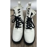 BP . Nordstrom Taylor-Lea White Leather Lace Up Platform Combat Boots Women’s 7M Photo 1