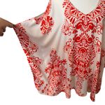 Show Me Your Mumu Peta Boo Tunic Top Dress Red White Small Oversized Artsy Boho Photo 6