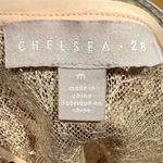 Chelsea28 NEW  ROSE GOLDTONE SEQUIN KIMONO 3/4 SLEEVE CREW NECK PULLOVER BOXY TOP Photo 5