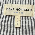 Mara Hoffman Womens Bella Organic Cotton Striped Halter Top Size L Black & White Photo 4