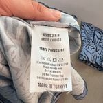 Soul of Mu NWT Blue Satin Long Sleeve Animal Print Mini Dress Size Small Photo 8