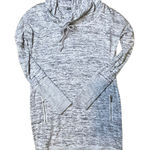Athleta  Women's XS Gray‎ Heathered Cowl Neck Thumb Hole Dress Pockets Photo 0