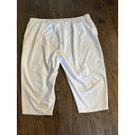 Eileen Fisher  White Cropped‎ Knit Pants Size 2X Photo 2