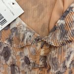 ASTR the Label Ruffle Plisse Trapeze Top. Size S. NWT Photo 3