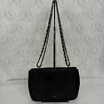 Tory Burch Black Robinson Perforated Diamond Chain Shoulder bag Photo 1