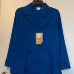 Riders By Lee  Women's Blue Button-Down Shirt Photo 0