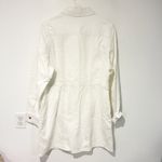 Frye  Women's Size XL White Long Sleeve Denim Button Front Mini Dress Photo 5