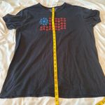 Patriotic Floral Flag Austin Clothing Co. Women’s T Shirt XXL Fourth Of July Blue Photo 4