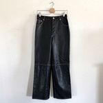 Free People  The It Factor Black Vegan Leather Pants Size 4 Photo 6