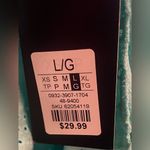 Revamped - Turquoise Eyelet Smocked Mini Dress Size L Photo 7