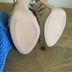 Giorgio Armani  Strapy Mob wife Suede Nude Heels Photo 8