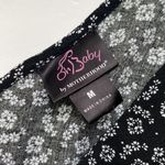 Motherhood Oh Baby by Maternity sleeveless black white floral dress, size M Photo 1