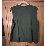 Pact NWT Airplane Wrap Cardigan | Pintuck Wide Leg Pant | Top Size L Deep Green Photo 7