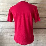 Majestic Filatures Women's Linen/Elastane Short Sleeve Crewneck Pink Tee Photo 4