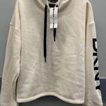 DKNY | NWT Ecru Fleece Hoodie Size Large Photo 0